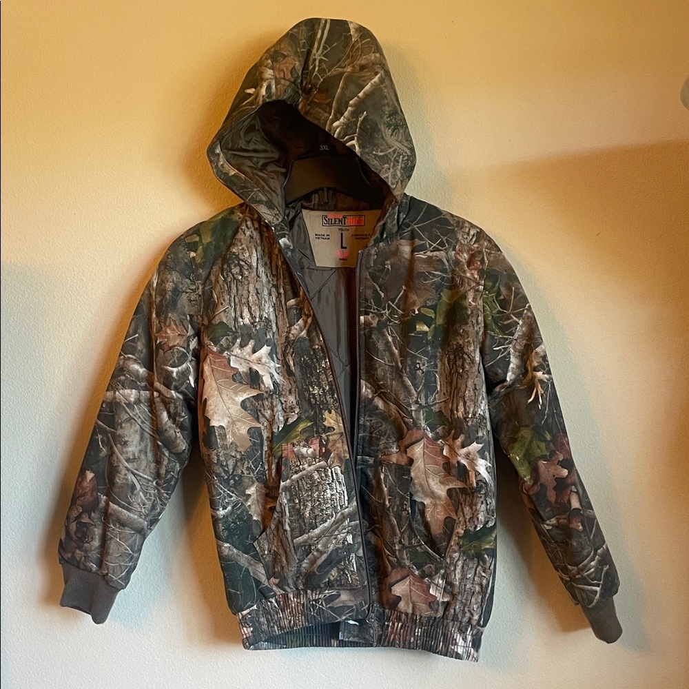 Redhead Kids Camouflage Jacket camo with hood youth large